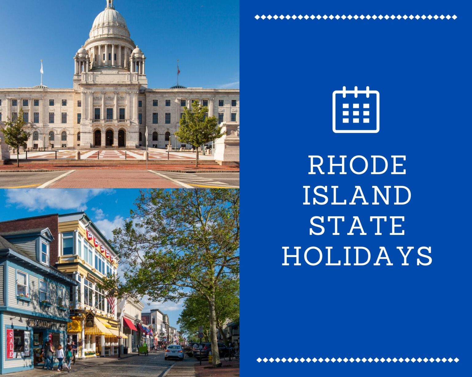 Rhode Island (RI) State Holidays [year]