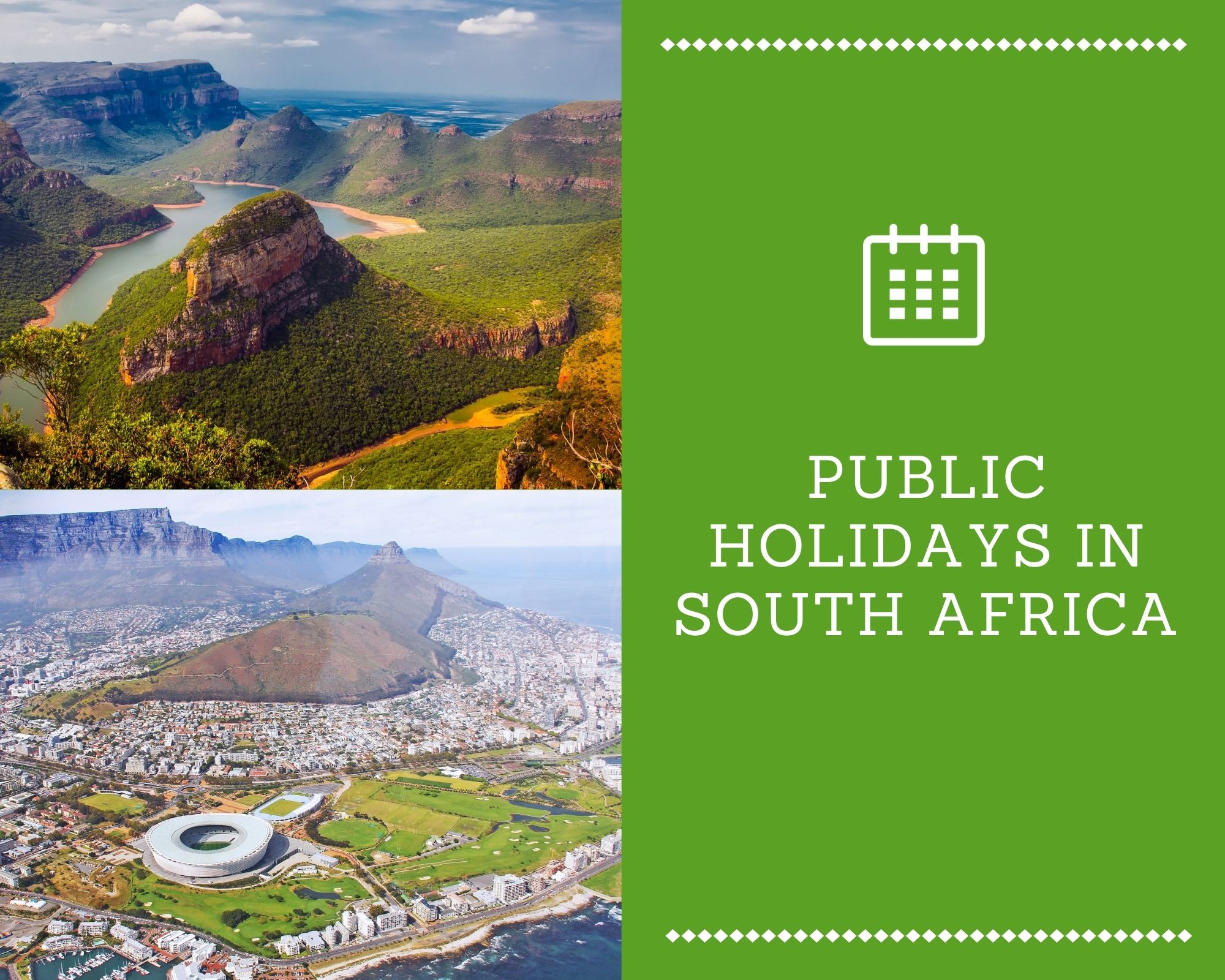 Public Holidays in South Africa in [year]